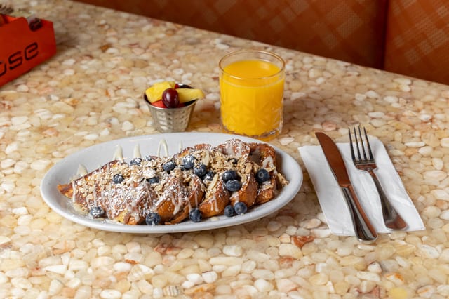 Maple Almond Crunch French Toast.