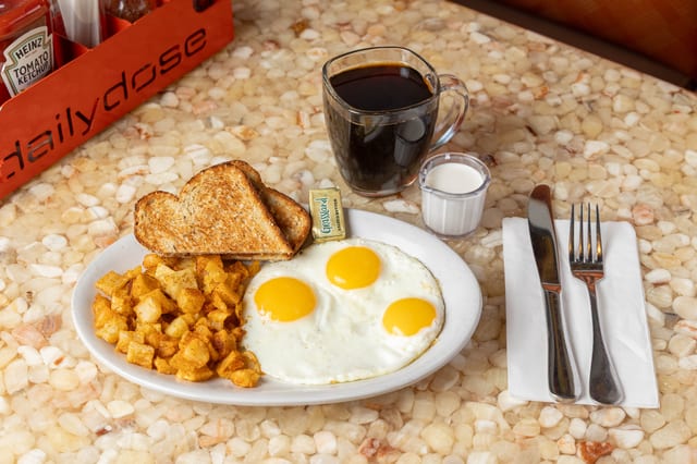 Three Eggs & Potato.